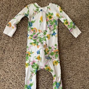 Beaufort Bonnet Footie in Marietta Morning Glory